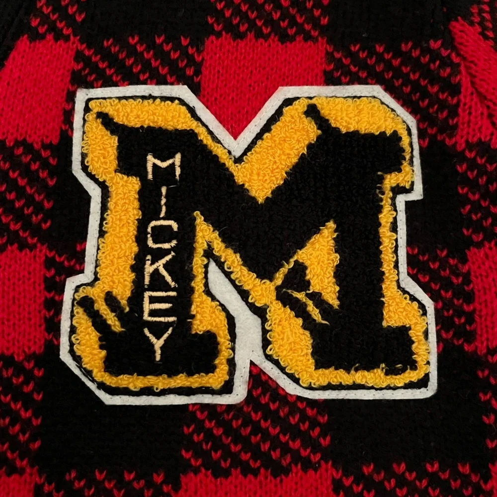 Disney x Forever 21 Mickey Mouse Checkered Cardigan Sweater - Picture 7 of 16